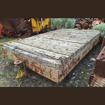 8ft x 5ft Flat Deck Mine Car