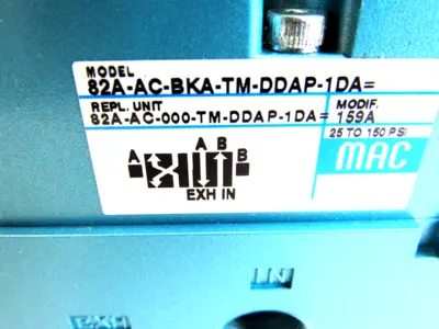 NEW MAC VALVES 82A-AC-BKA-TM-DDAP-1DA SOLENOID VALVE 82AACBKATMDDAP1DA