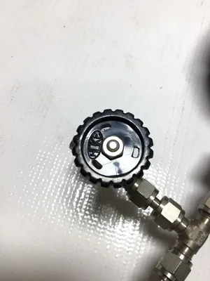 WIKA Pressure Gauge with Snubber & Valve 316 Stainless Steel Tube and Connection