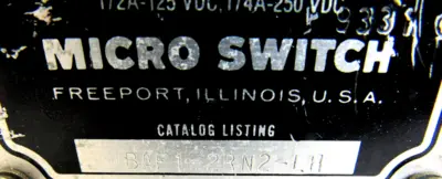 USED HONEYWELL MICRO SWITCH BAF1-2RN2-LH LIMIT SWITCH BAF12RN2LH