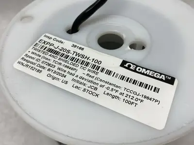 NEW OMEGA TWISTED SHIELD. THERMOCOUPLE WIRE 2-COND. 100' SPOOL