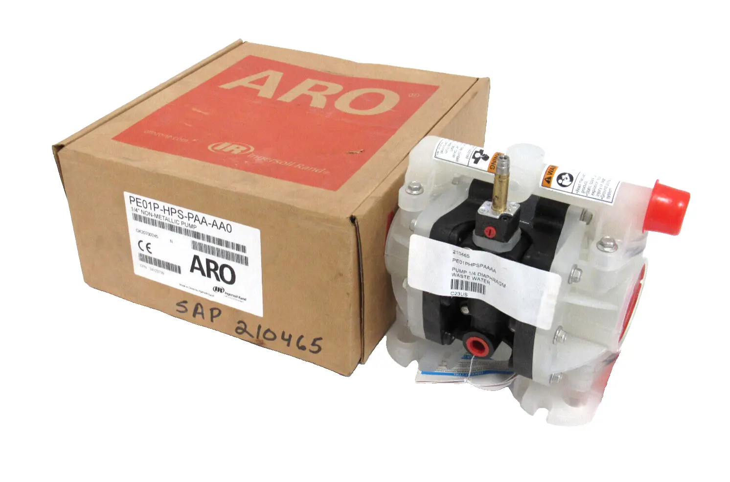 NEW ARO PE01P-HPS-PAA-AA0 NON-METALLIC DIAPHRAGM PUMP 1/4" PE01PHPSPAAAA0