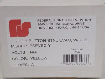 New | in-Stock FEDERAL PIONEER PSEVSC-Y Relays & Switches British Columbia CA | Lenmark #270899