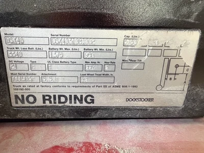 Used RAYMOND DSX40 Pallet Jacks Oregon US | MachineryMax #1427423