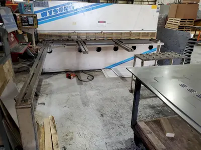 10' X 1/4" WYSONG H-2510 HYDRAULIC SHEAR