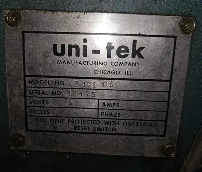 USED 1992 UNI-TEK P101BS