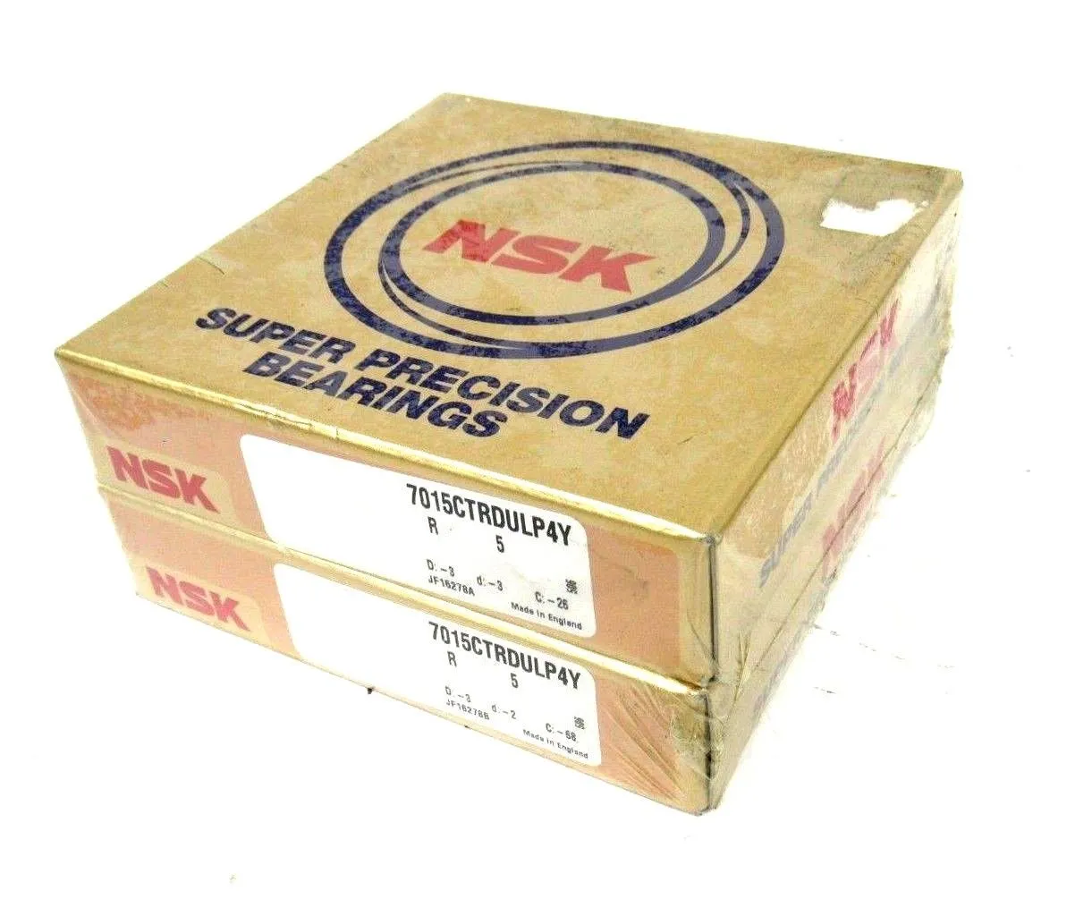 NEW NSK 7015CTRDULP4Y SUPER PRECISION BEARING SET