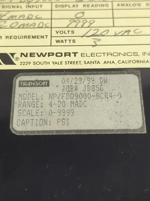 Used NEWPORT FDQ9000-BCR4 Universal Pressure Meters Ohio US | Surplus Asset Holdings #1248193