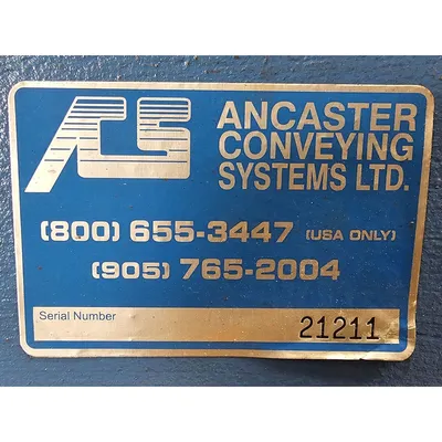 Used 10" Dia. Mild Steel Ancaster Conveying Rotary Airlock Valve