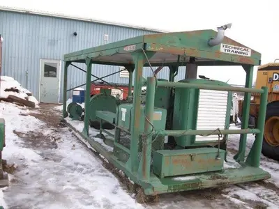 USED NATIONAL JWS-125, 3.5X5 TRIPLEX MUD PUMP PACKAGE
