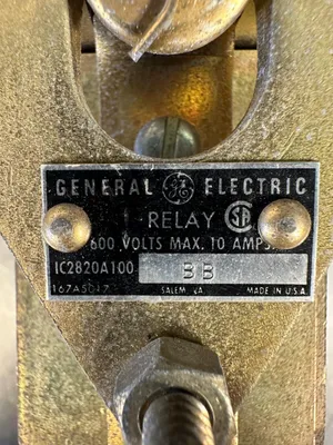 Used General Electric IC2820A100BB Relays & Switches | Palmetto Automation #1149879