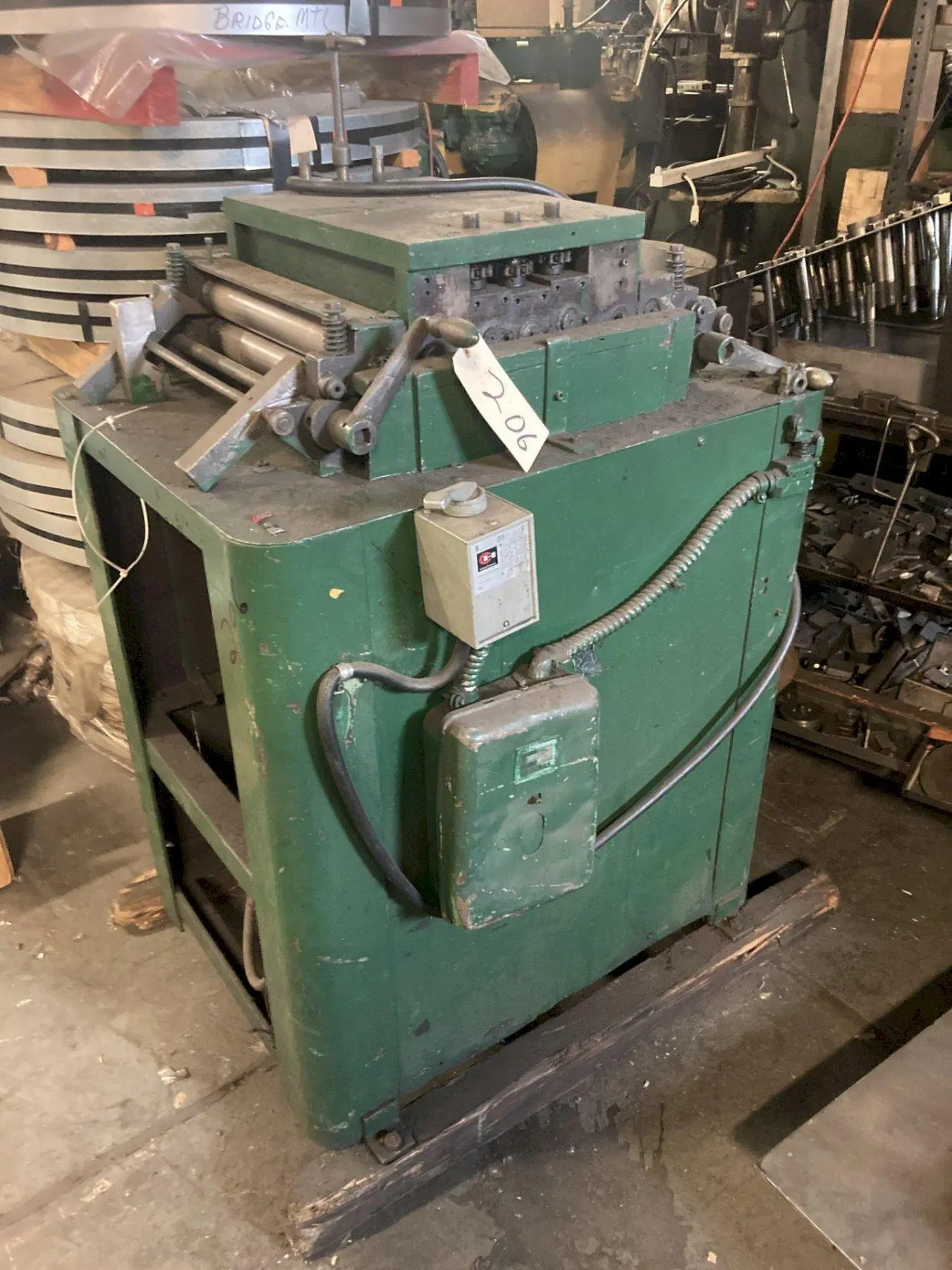 12" LITTELL MOTORIZED COIL STRAIGHTENER. STOCK # 0669125