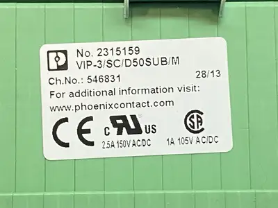 USED PHOENIX CONTACT TERMINATION BOARD MODULE