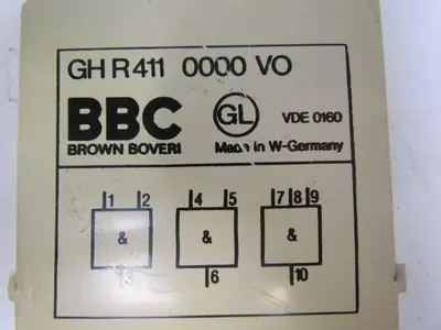 BBC Brown Boveri GH R 411 0000 VO Output Card Sigma-tronic B logic unit