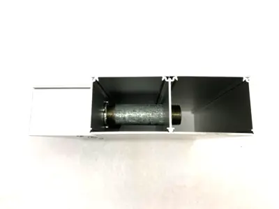 USED HUBBELL METAL RACEWAY TEE FITTING 2-CHANNEL