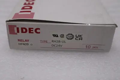 BOX OF 10 - IDEC RH2B-UL DC24V 24VDC Power Relay 8Pins STOCK H409A