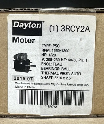 NEW Dayton 3RCY2A