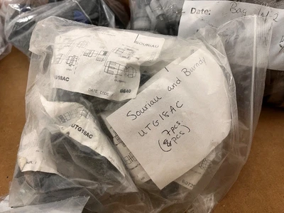 Large Lot of Industrial Electrical Connectors and Accessories in Assorted Bags