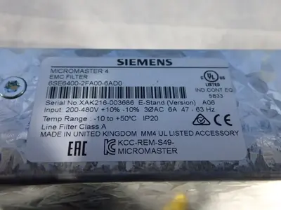 New | in-Stock SIEMENS 6SE64002FA006AD0 Filters | HGR 24 #744971