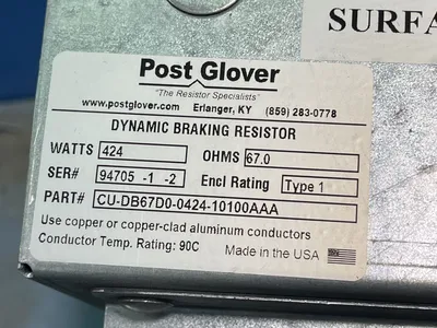Used POST GLOVER CUDB67D0042410100AAA Resistors Ohio US | HGR 24 #1125801
