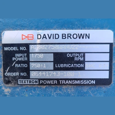 USED DAVID BROWN A2002750WANV22