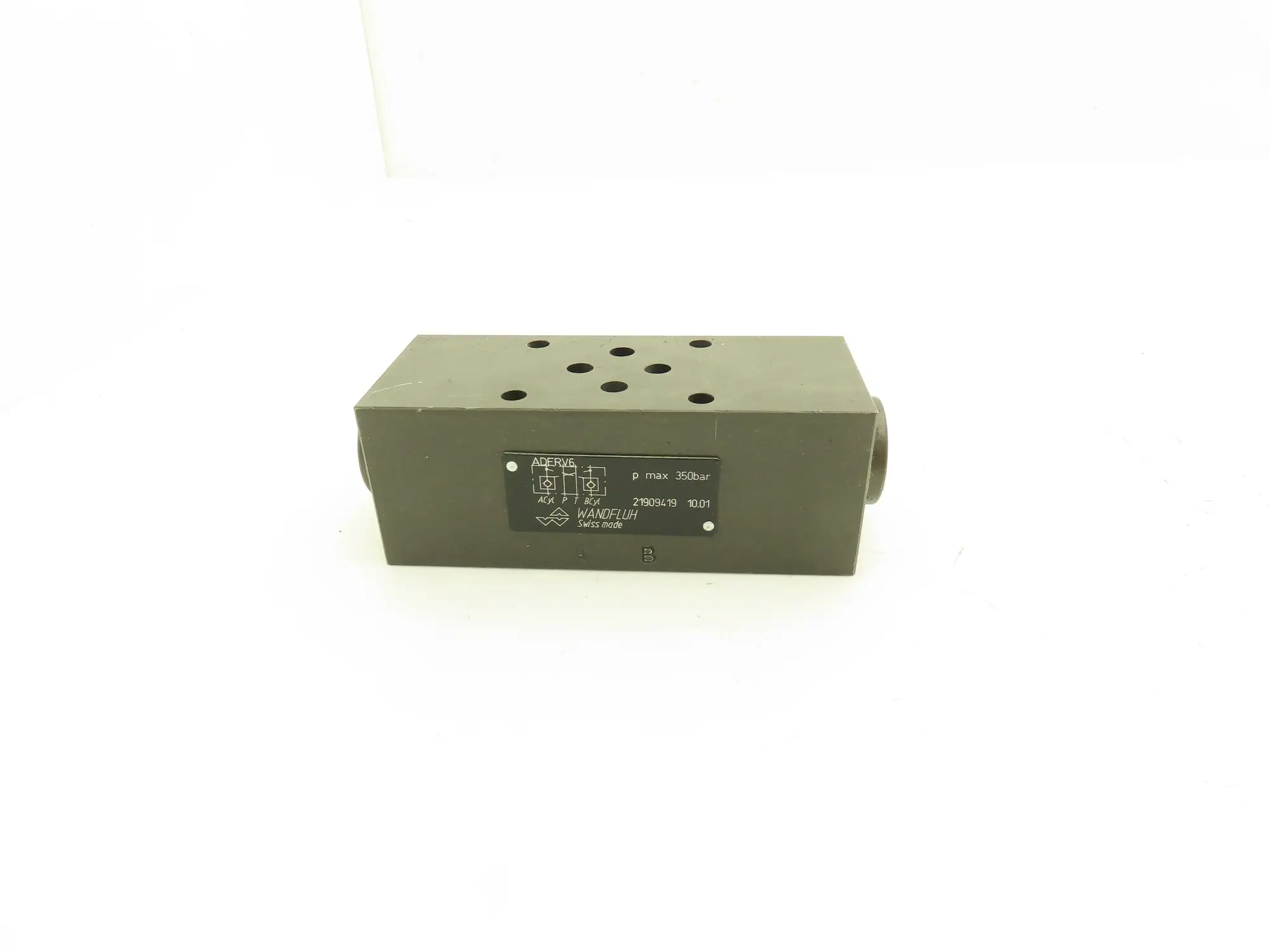 Wandfluh ADERV6 Hydraulic Flow Control Sandwich Check Valve Non-Return Shut-Off