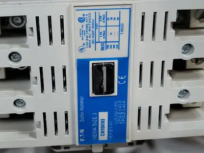 30hp, 600V, 100A, FVNR Starter, Size 3