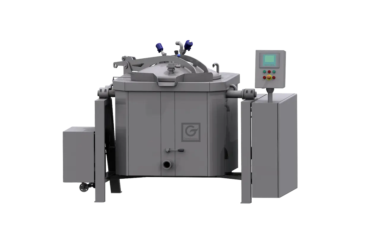 Gernal Model KKM 1200 Tilting Boiler Cooking Kettle with Vacuum Pressurized Lid
