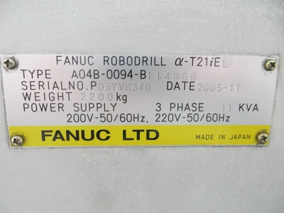 Used FANUC ROBODRILL ALPHA T21IEL Drilling & Tapping Centers Minnesota US | Machinesused.com #1445800