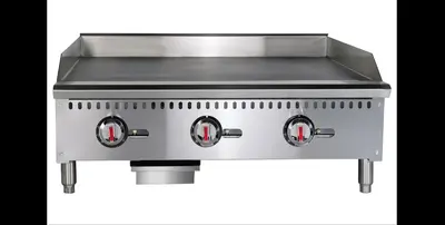 ELITE ETFG-36 Thermostatic Countertop Gas Griddle, " | 90,000 BTU