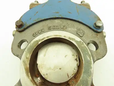 DeZurik Fig. KLS 3" Stainless Knife Gate Valve Lug Style Rising Stem Metal Seat