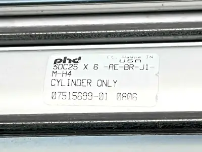 SDC25-X-6-AE-BR-J1-M-H4 | PHD Inc  Pneumatic Slide 1-3/8" Bore 6" Stroke - Used