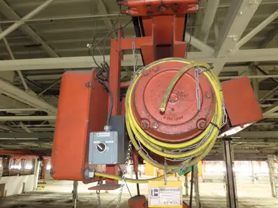Cleveland Tramrail P&H 3 Ton Underhung Bridge Crane 39' 6" Span Magnetek Remote