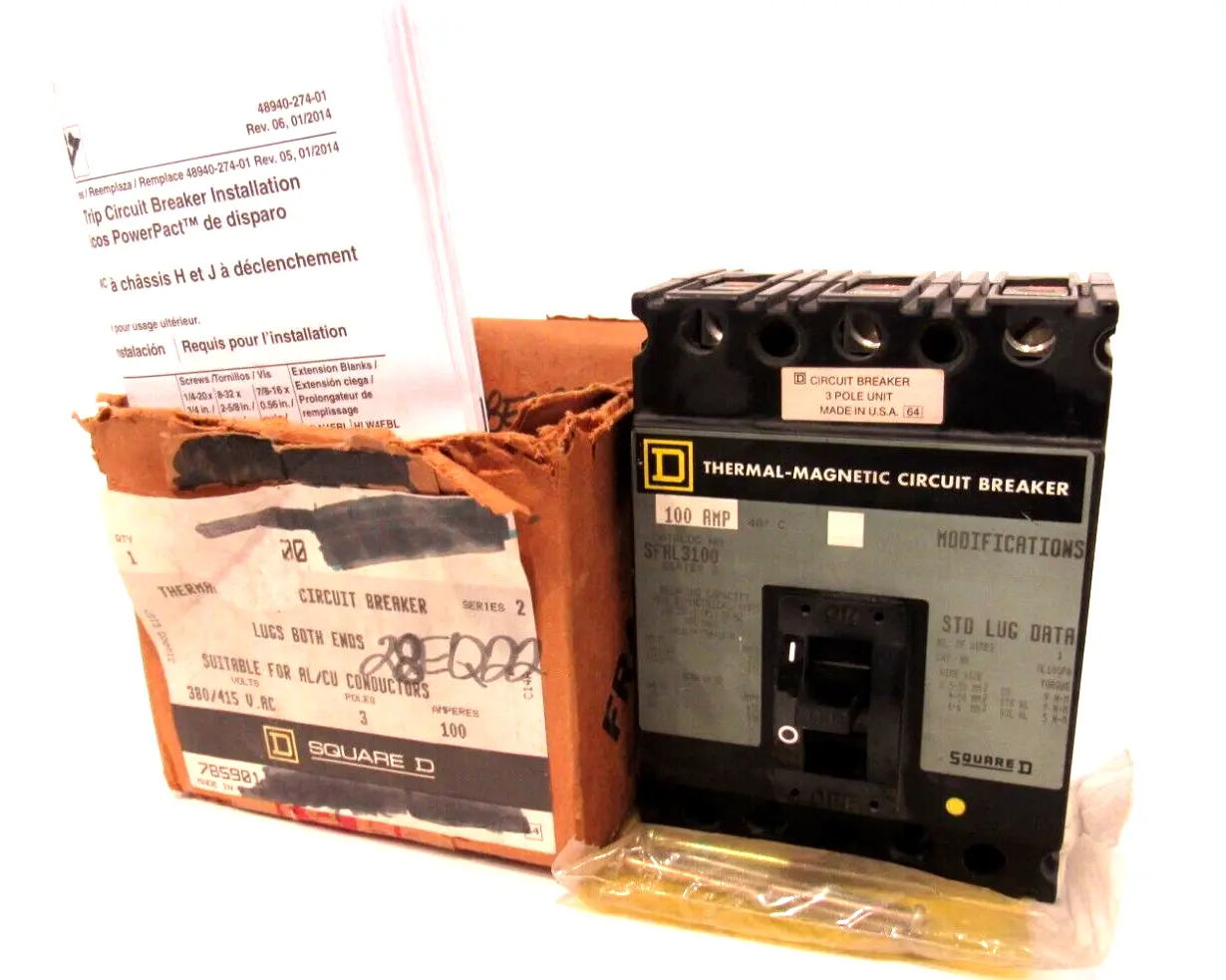 NEW SQUARE D SFAL3100 CIRCUIT BREAKER SER.2