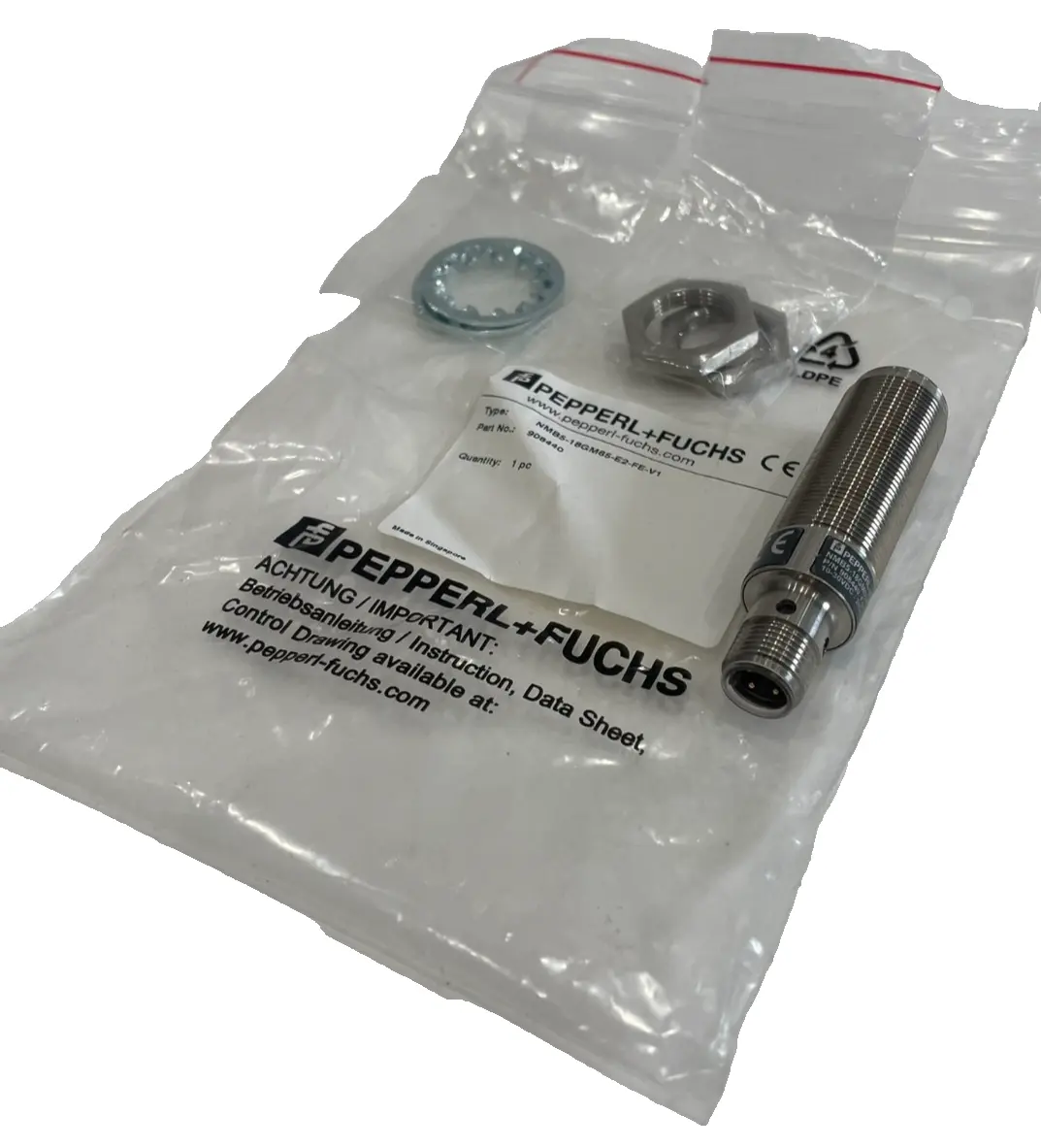NEW PEPPERL+FUCHS 908440 INDUCTIVE SENSOR NMB5-18GM65-E2-FE-V1