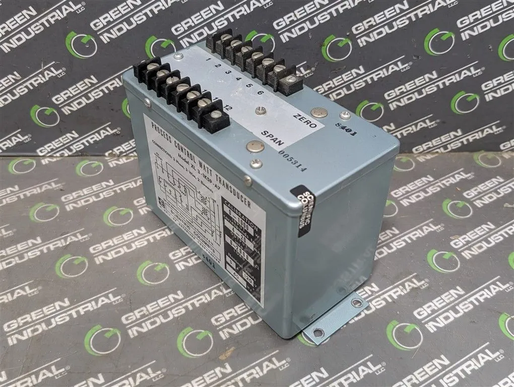Scientific Columbus XL 3-1K5P-A7 Process Control Watt Transducer Used
