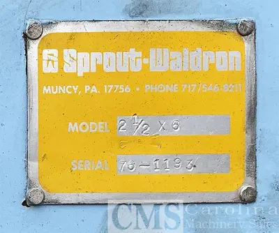 USED SPROUT-WALDRON 2-1/2 X 6 SHAKER SCREENER