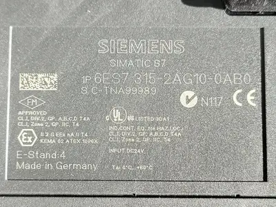 USED SIEMENS 6ES7 315-2AG10-0AB0
