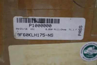 GENERAL ELECTRIC 9F60KLH175 CURRENT LIMITING FUSE NEW IN BOX STOCK G164