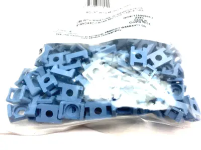 USED PANDUIT LIGHT BLUE METAL DETECTABLE NYLON CABLE TIE MOUNT