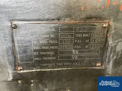 USED DAY 150 Gal Day Double Arm Mixer, S/S, 125#