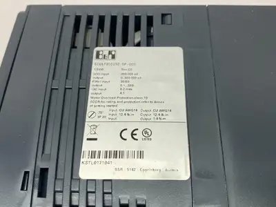 USED B&R INDUSTRIAL AUTOMATION ACOPOSINVERTER P66 W/ POWERLINK COMM. CARD