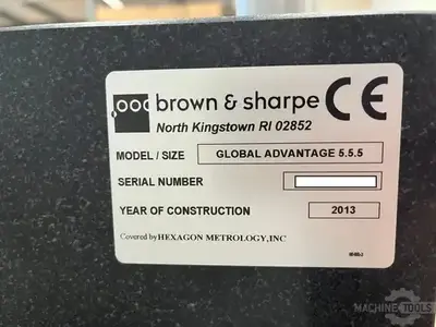 USED 2013 BROWN & SHARPE GLOBAL ADVANTAGE 5.5.5