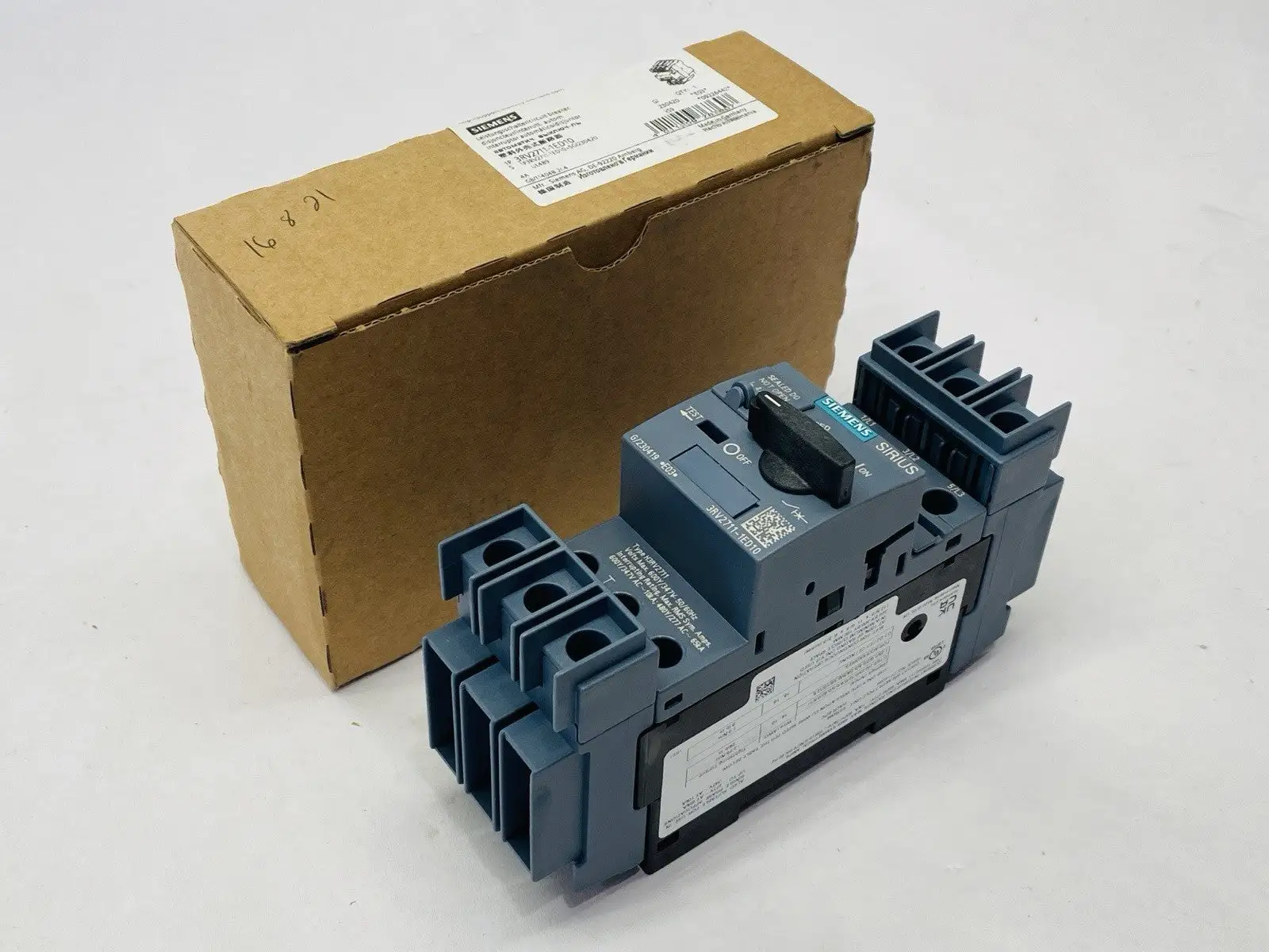 3RV2711-1ED10 | Siemens  SIRIUS Thermal Magnetic Circuit Breaker Size S00 4A - New Other