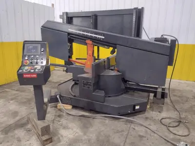 16" X 28" COSEN MODEL #SH-710LDM HORIZONTAL 60° MITERING BAND SAW: STOCK #23643
