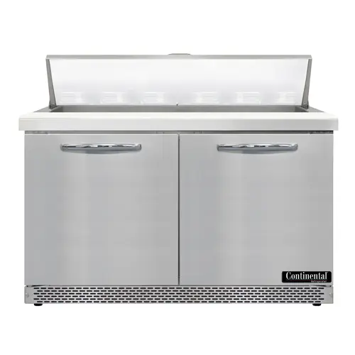 Continental D48N12-FB 48" Designer Line Sandwich/salad Prep Table W/ Refrigerated Base, 115v