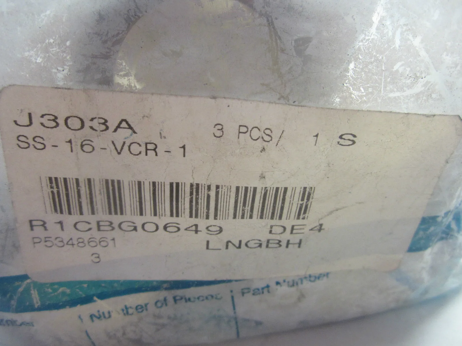 3 New Swagelok SS-16-VCR-1 Female Nut SS16VCR1