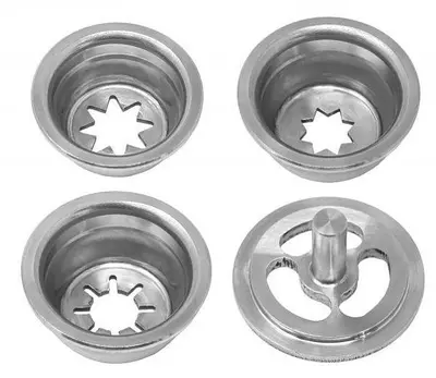 Set of 4 Stainless Steel Churro Nozzles Attachment for Sausage Stuffer