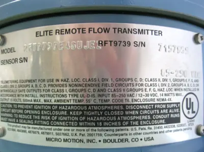 NEW Micromotion RFT9739 E4SUJEZ
