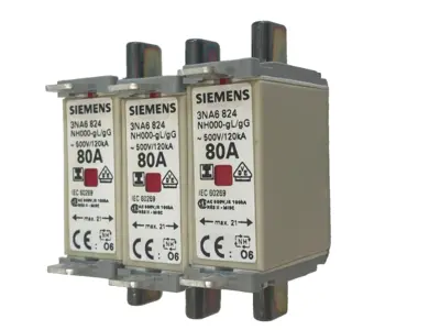 NEW SIEMENS 3NA6824 FUSE LINK 3 PCS